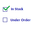 In Stock Under Order 135x100