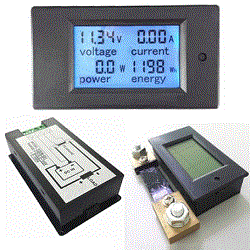 AMP-VOLT-POWER-METER-100VDC-100A-SHUNT 250x250